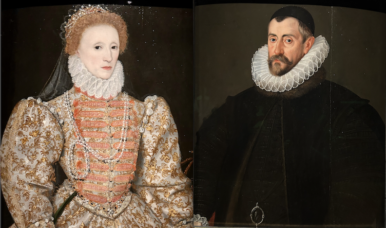 Queen Elizabeth I and spymaster Sir Francis Walsingham