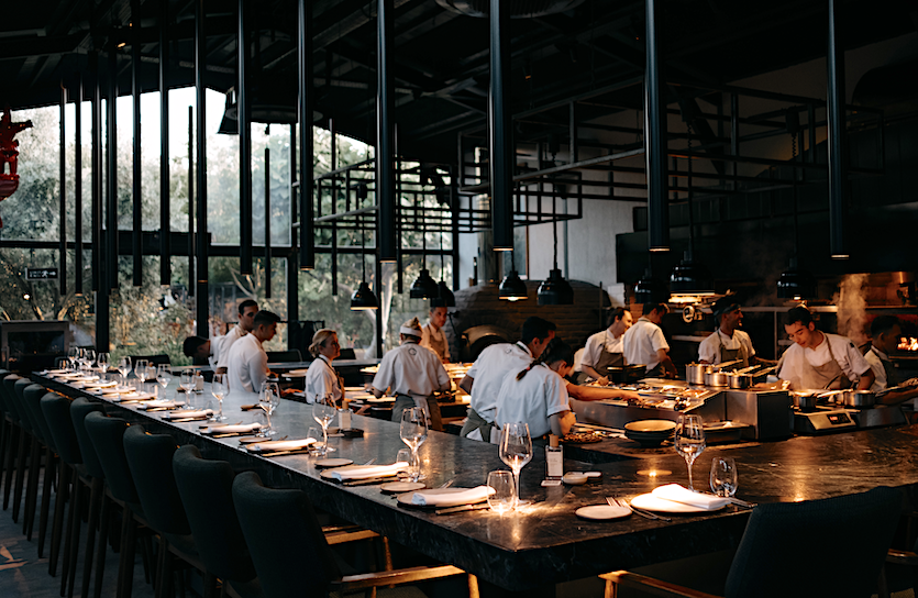 The Chef's Table at Od Urla restaurant in Urla.