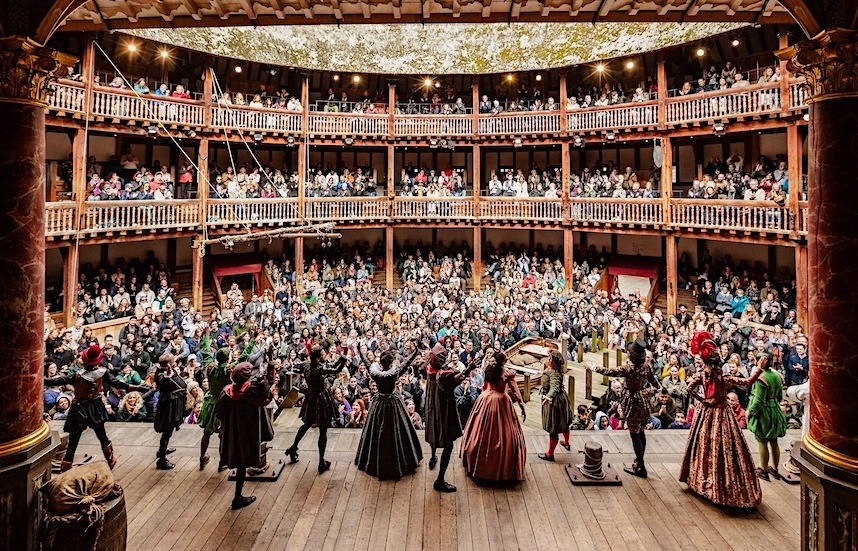Shakespeare's Comedy of Errors being performed at the Globe Therter.