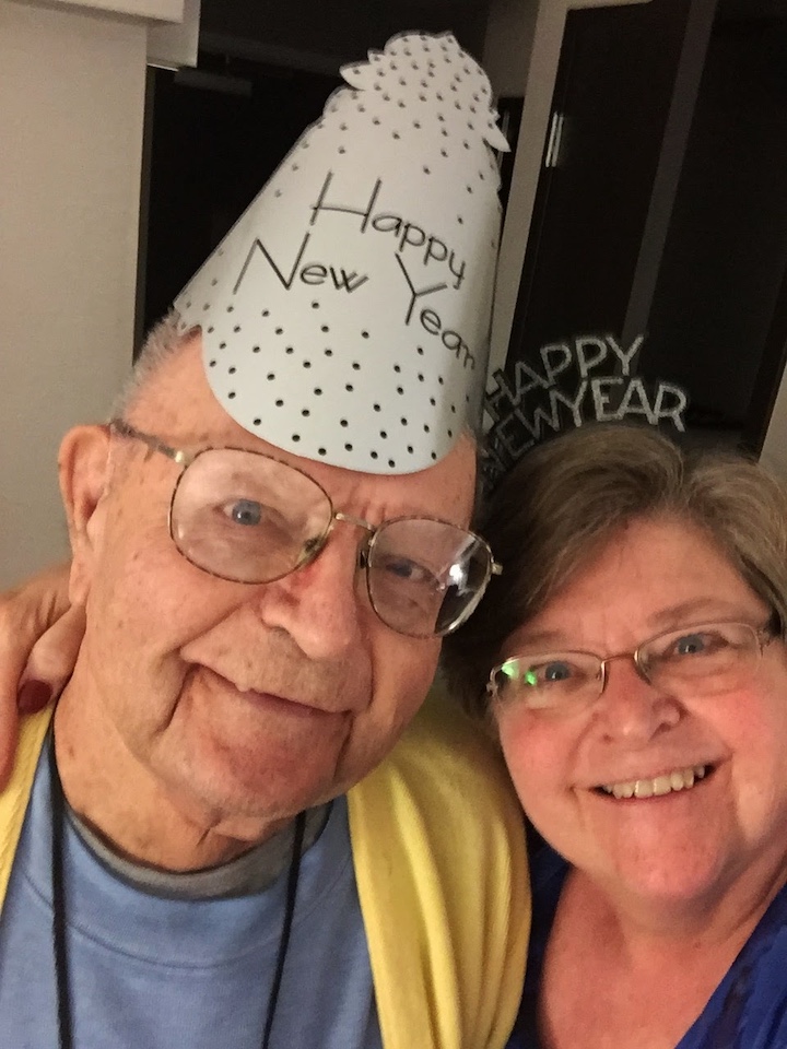 Vicki Edelnant and her fatherr