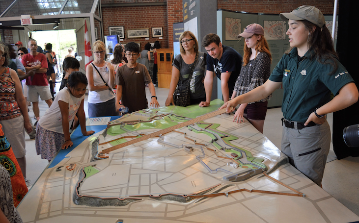 Young park rangers explain how the defensive walls kept Quebec safe.