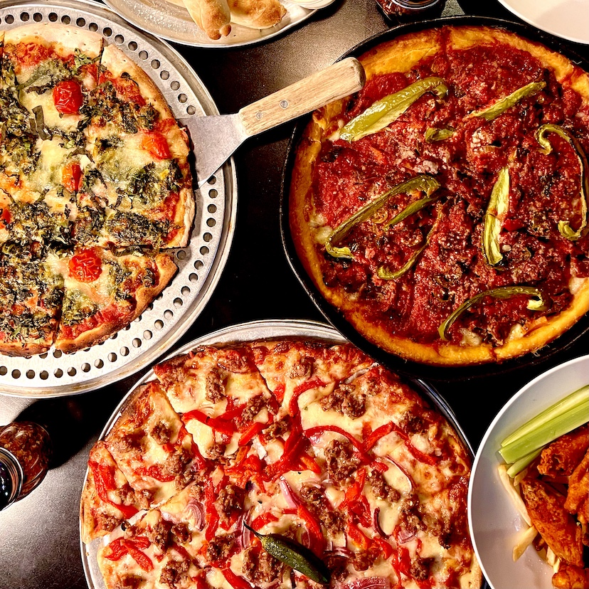 Chicago's Gino's East is famous for deep-dish pies.