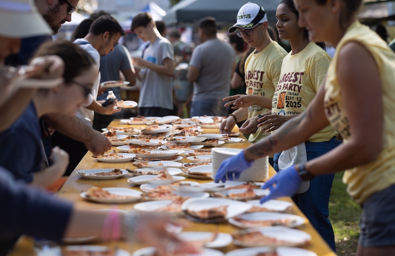 In the Spring of 2025, New Haven hosted the world's largest pizza party. It's true. Look it up in the Guinness Book of World Records. Photo by Chris Randall