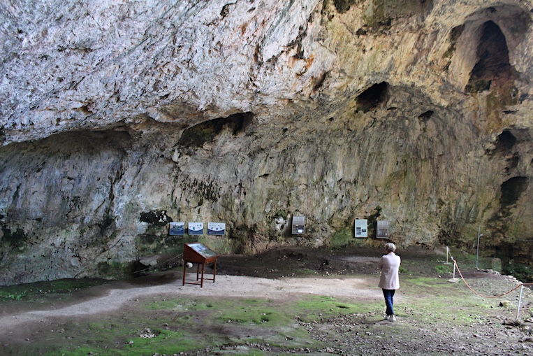 Archaeological dig in the Vela Spila cave first inhabited 18,000 years ago. 