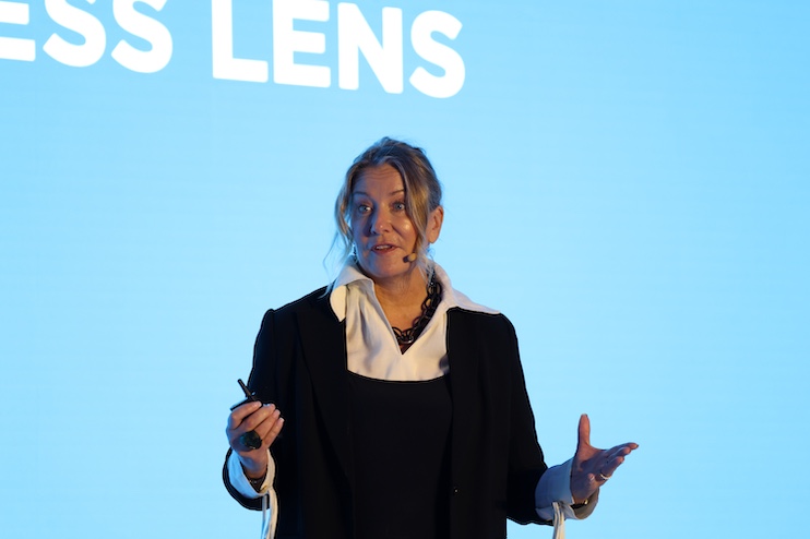 Anna Bjurstam talks about wellness and spirituality during the Global Wellness Summit. 