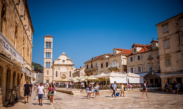 Havar's St. Stephen's Square is the focus of island life.