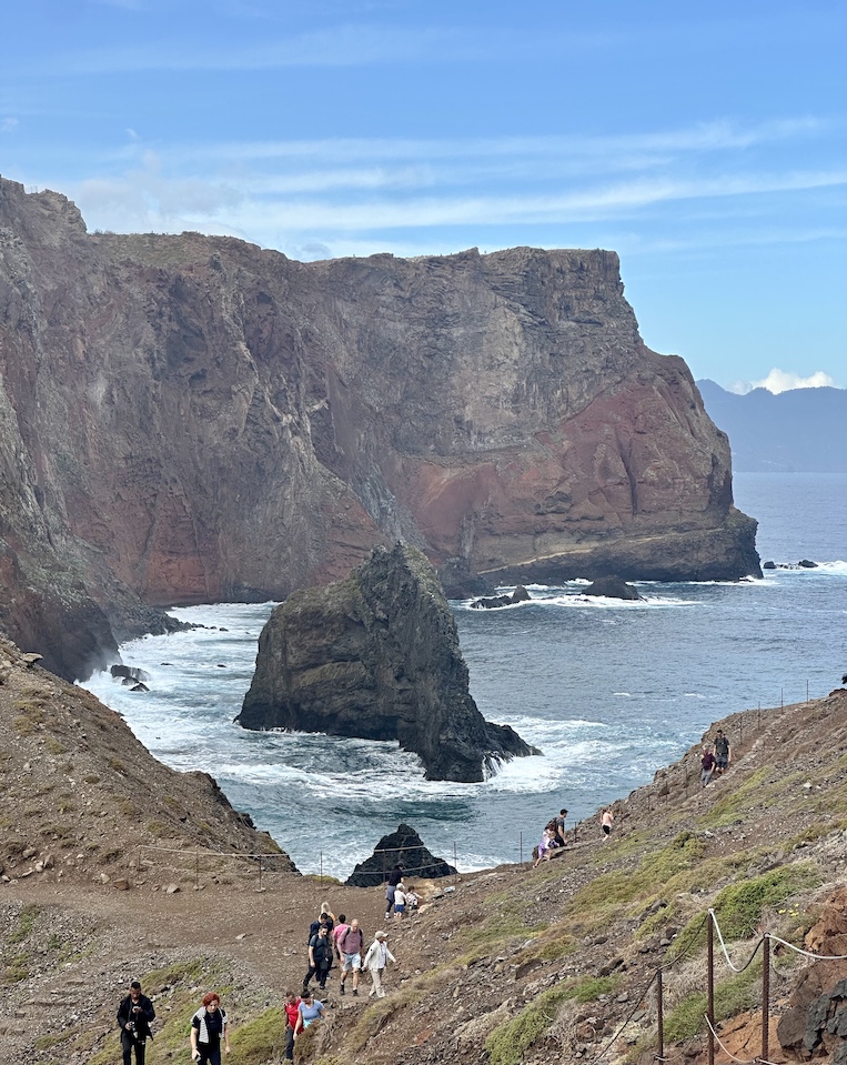 Hikers enjoy the views from Madeira’s Eastern Peninsula.
