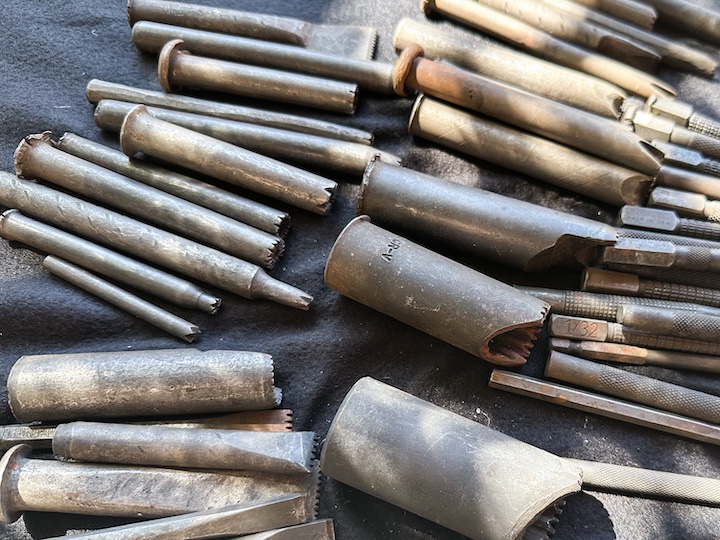 Tools used by modern tinsmiths have changed little over the centuries.