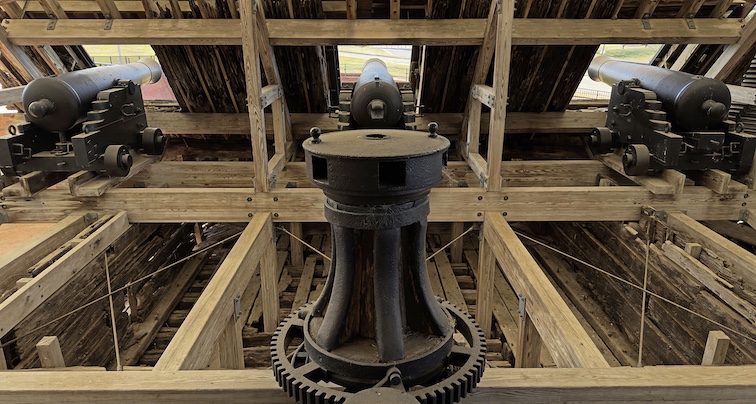 USS Cairo, salvaged Union war ship sunk at the battle for Vicksburg