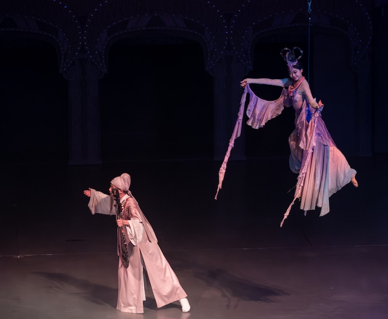 Ancient Sound of Dunhuang performance, Dunhuang, Gansu Province, China, Asia