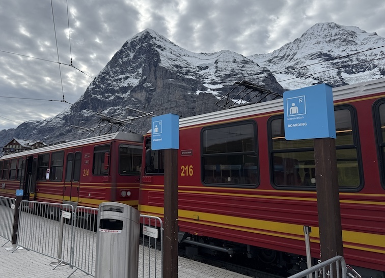 Kleine Scheidegg is a mountain pass and railway station where visitors board a cogwheel train to reach Jungfraujoch.