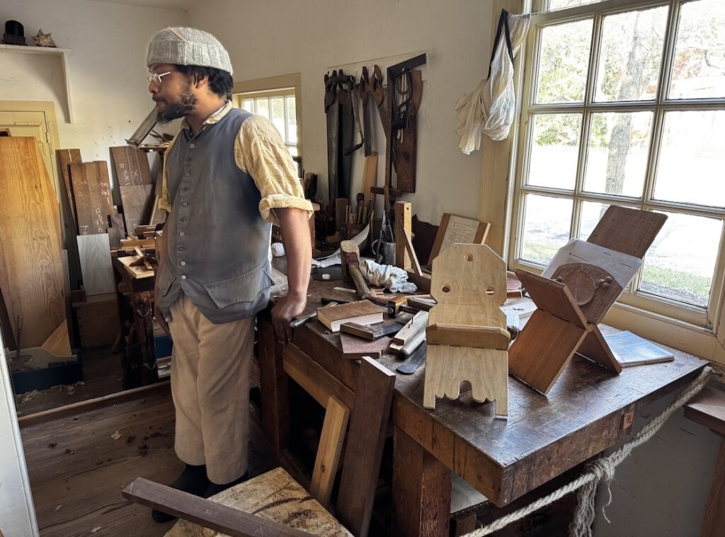 Colonial Williamsburg's Joinery Shop.