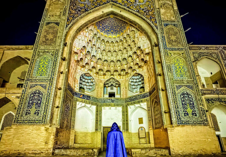 Abdulaziz Khan Madrassah is one of many UNESCO sites in Central Asia’s holiest city of Bukhara, Uzbekistan.
