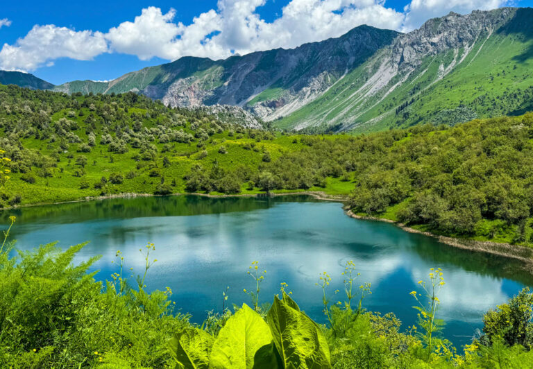 Sary-Chelek Biosphere Reserve situated in the western Kyrgyzstan's Tien Shan Mountains provides easy hiking to visit through lush forest and alpine lakes.