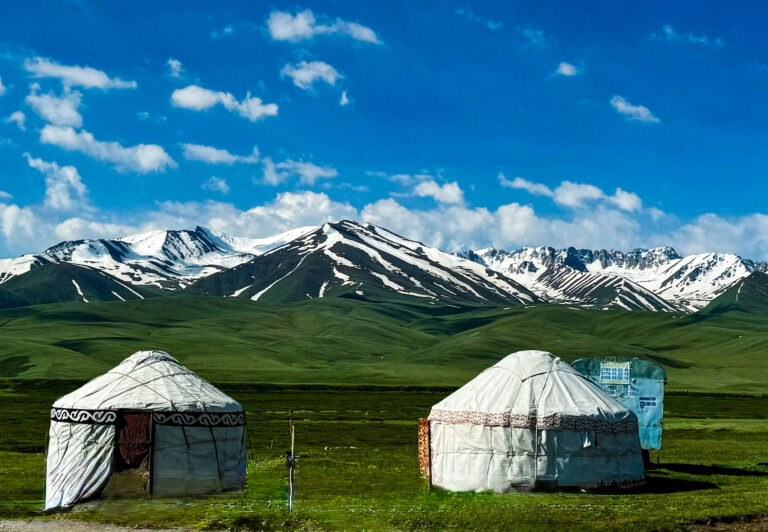 Breeding horses and summering in yurts up on high mountain pastures is a part of Kyrgyz culture.