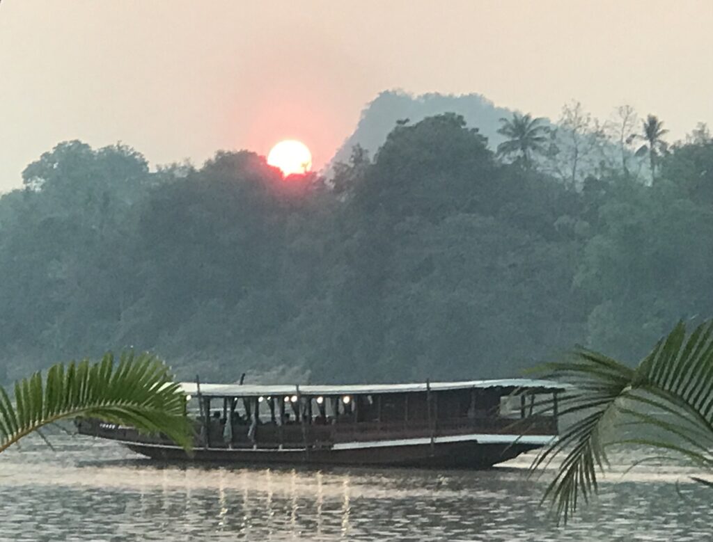 As the skies are much clearer in October than in April, it’s a more attractive time for party boats on the Mekong.