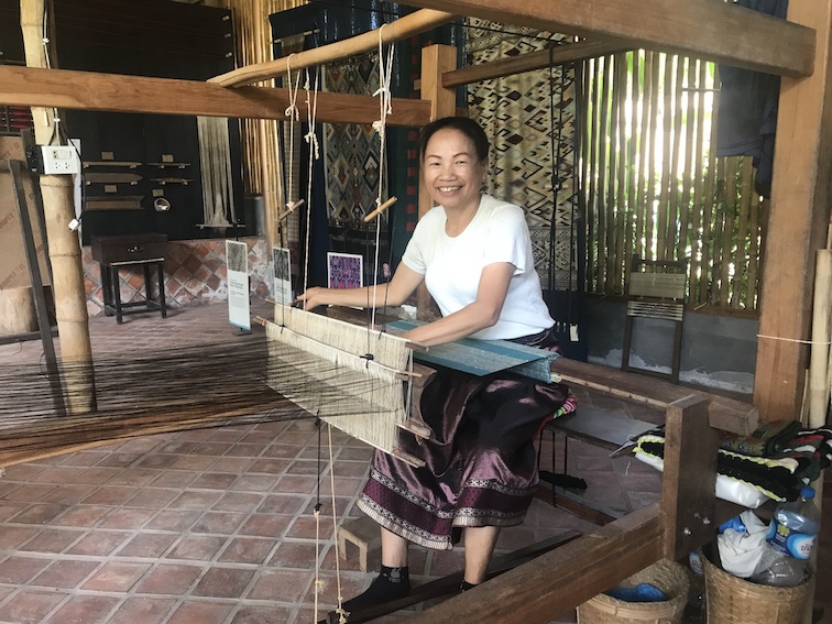 The craft of silk weaving continues to thrive in Luang Prabang, especially at places such as the Ock Pop Tok Living Crafts Center, the Heuan Chan Heritage House, and the Traditional Arts and Ethnology Center. Each has a shop selling merchandise among other attractions. But all have low-key vibes that encourage learning and asking questions.