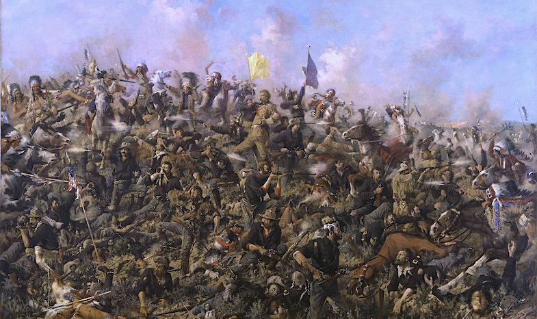 Edgar Samuel Paxson painting of Custer's Last Stand