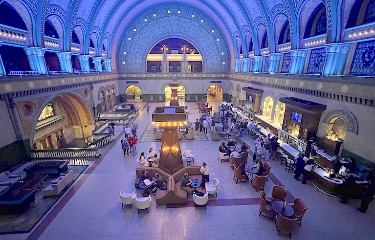 Union Station's Grand Hall is now the lobby of Union Station Hotel. 