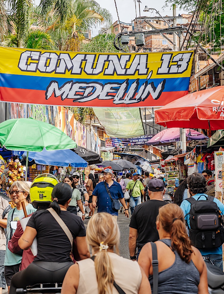 Gateway to the Comuna 13 district of Medellín.