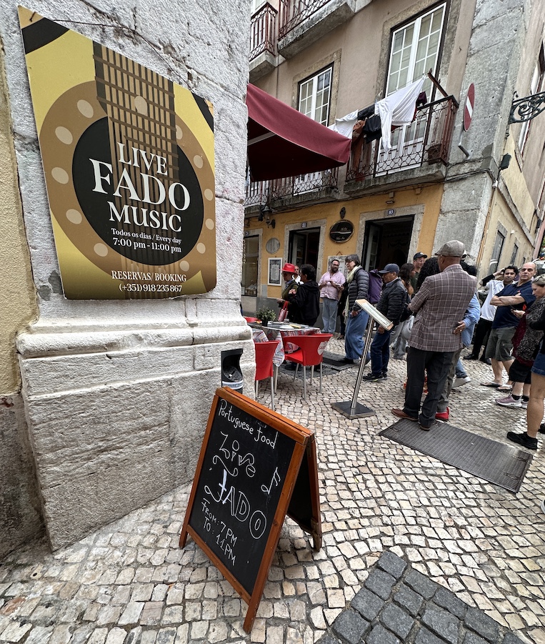 A night of fado in the Bairro Alto nightlife district of Lisbon may well be accompanied by a three-course meal and communal dining.